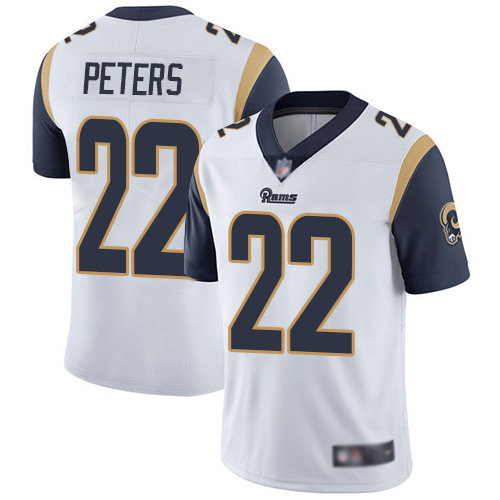 Los Angeles Rams Limited White Men Marcus Peters Road Jersey NFL Football #22 Vapor Untouchable->youth nfl jersey->Youth Jersey